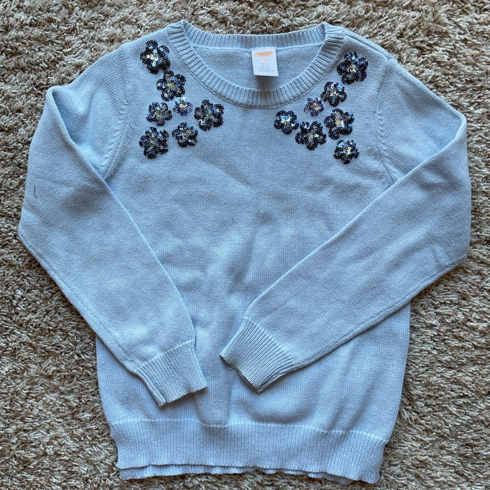 Beautifully detailed flower sweater